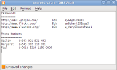 OBZVault on Ubuntu Linux 9.04